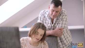 Marina Visconti Real - Marina Visconti's Mature Temptation: A Young Student's Desperate Plea for an Old Lover's Attention