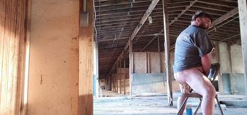 Fat ass being a sissy