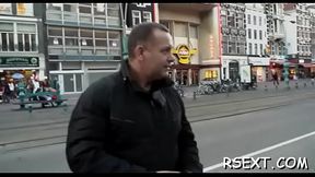 Horny chap gets out and explores amsterdam redlight district