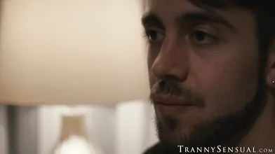 Trans stepmom Eva Paradis sucks Dante Colles dick then rides him raw