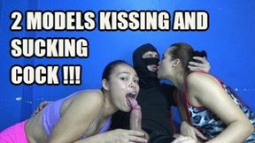KISSING 240317B6 SARAI + VIOLET 2 MODELS SWAP DUTIES ONE IS KISSING A MAN WHILE THE OTHER IS SUCKING HIS COCK + FREE SURPRISE SHOW (LOWDEF SD MP4 VERSION)