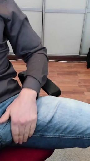 Stunning moment from &quot;Accidently cum on my shirt at work&quot;