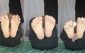Showing off My Big Meaty Soles