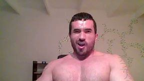 Muscle, Nipple Play, Jerking Off, Hairy, Big Cumshot