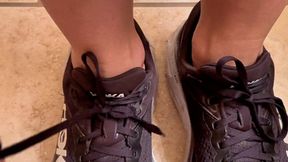 TOE JAM Close-Ups and Sock Removal After Run - Foot Fetish