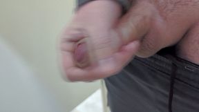 peeing plus masturbation in a public bathroom