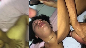 Garganta profunda com bastante dominação e força. ( Bbw submissa )