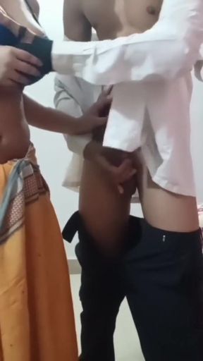 Key moment from "Landlord Son&amp;#039;s Affair - Malik Ke jawan Ladke ne Kaam wali bhabhi ko pichhe se dabocha fir apna lauda&hellip;"