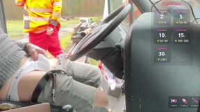 Stormy on the road - an unexpected meeting near my truck