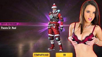 Jogando Com a Nova Skin SR Noel - Free Fire