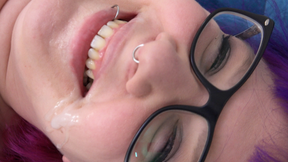 Masturbating with cum in my face