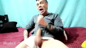 Yes, bitch, feel my mature testicles