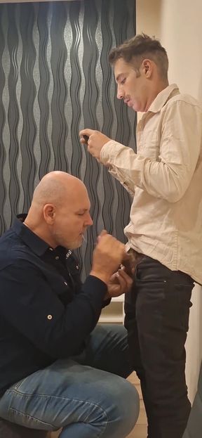 Thomas Sucked off Sexy Man. Big Dick Huge Cumshout. with Piss