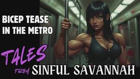 Bicep Tease in the Metro