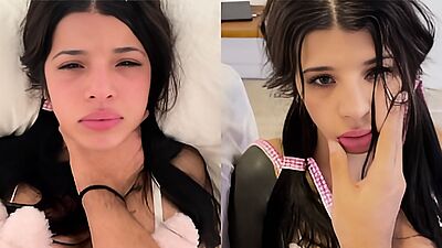 Slap Me and Fuck Me Hard Daddy! Submissive Latina gets multiple Slaps and a Deep Creampie!