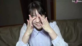 Asian Angel worships schlong