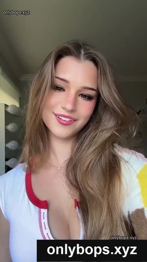 Amateur teen celebrity shows off her body on OnlyFans