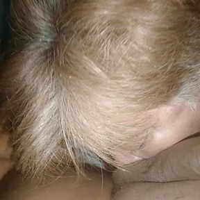 Mature grandma wanted to suck cock and uses her deep throat to make him cum