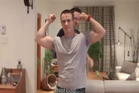 ginormous jock queer blowage-service With climax