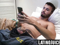 Hairy Guerro tastes my salty boner for quick cash