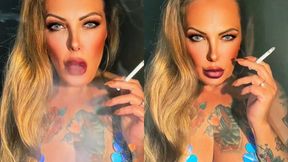 Smoking Doll with Beautiful Long Hair – Dunhill Menthol 100s