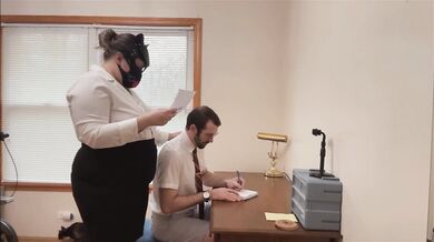 Math Teacher Gets Spanked Hard In BDSM Bondage