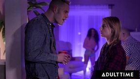 ADULT TIME Voyeur Lesbian Teen Watches Aidra Fox And Kristen Scott Lick Each Others Pussies