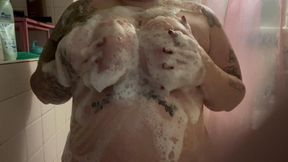 Wash my titties with me?