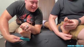 TicklishChub: Ticklish Ryder gets his worst spot tickles hard by chubby Matt and Achilles