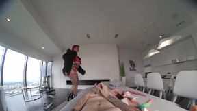 Pegged by Two Goth Girls