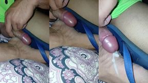 gozando grosso no chinelo