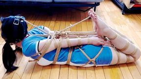 CWS012 EXTREME BONDAGE HOGTIE BALLGAGGED FOOT TICKLING HUMILIATION STRUGGLING DOMINATION