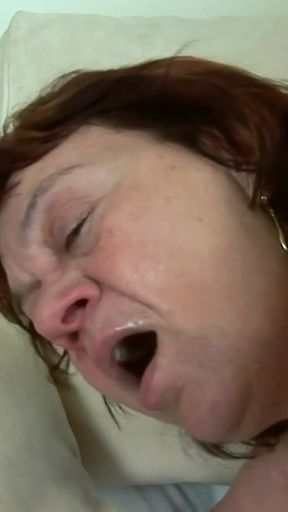 Emotional moment from &quot;Big nippled hairy granny - deepthroat and cum in mouth&quot;