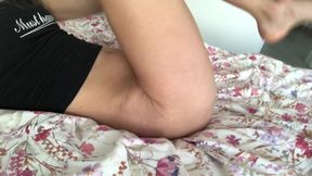 Solo masturbation in the bed