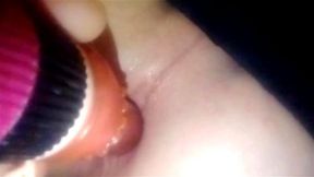 After a bit of stretching, I take one our smaller dildos with ease and enjoyment