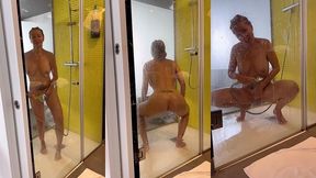 3eme jour a ibiza l heure de la douche et de me preparer avant l arrivee ...