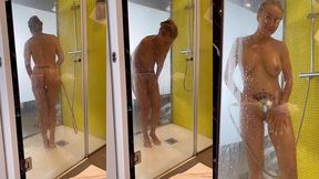 3eme jour a ibiza l heure de la douche et de me preparer avant l arrivee ...