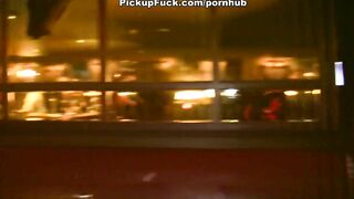 Sexy Girl does Blowjob in Front of everyone