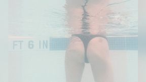 Mars Gives Andi underwater wedgies poolside for a taste of her popsicle