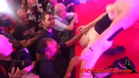 Sizzling Debora Sorrentino Delivers Explicit Show at SEB 2015 Event