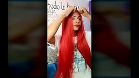 TS Angelique Monroe - I'_m getting ready for a video shoot.