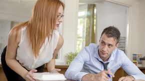 His Secretary Helped Him Release The Stress