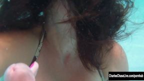 Extraordinary Charlee Chase - underwater handjob trailer - Charlee Chase