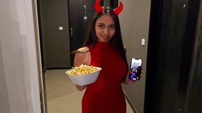 &quot;Sweet or Dick&quot; We got together to watch movies and I ended up with milk inside..