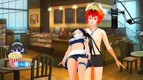 Miyu VTuber Maid Gets naughty With Dragon for Hot Hentai Action