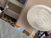 MILF Fucked Next to Mirror and Cums All Over Uncut Cock with Butt Plug In! Onlyfans Snookybaby28