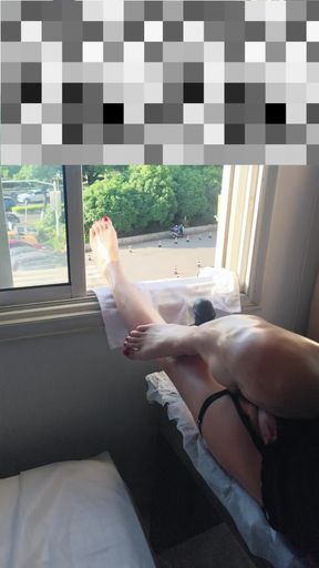 对着街边露出自插