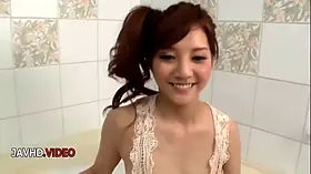 Cumshot seduces hot Japanese temptress Rei Mizuna Blowjob makes him explode Amateur