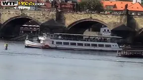 Katerina Sz. with her BF travelling acroos europe