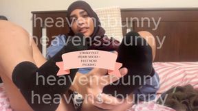 Hijabi Dirty Socks and Nose Picking